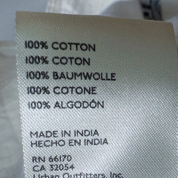 We The Free Free People Two To One Shirt in Ivory Combo Size Large NWOT - Picture 10 of 12